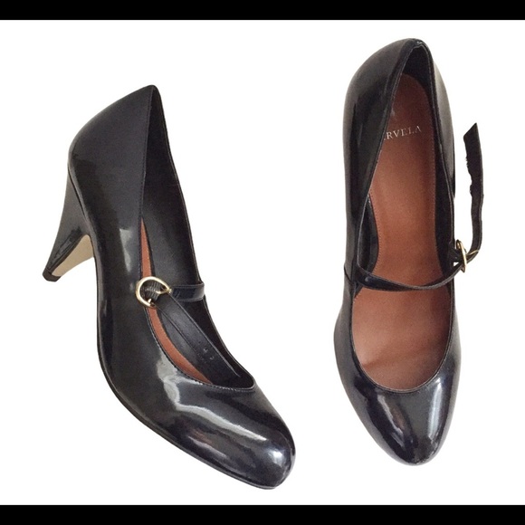 KURT GEIGER Carvella Mary Jane Court Heeled Shoes Black Size 9 - Picture 1 of 9